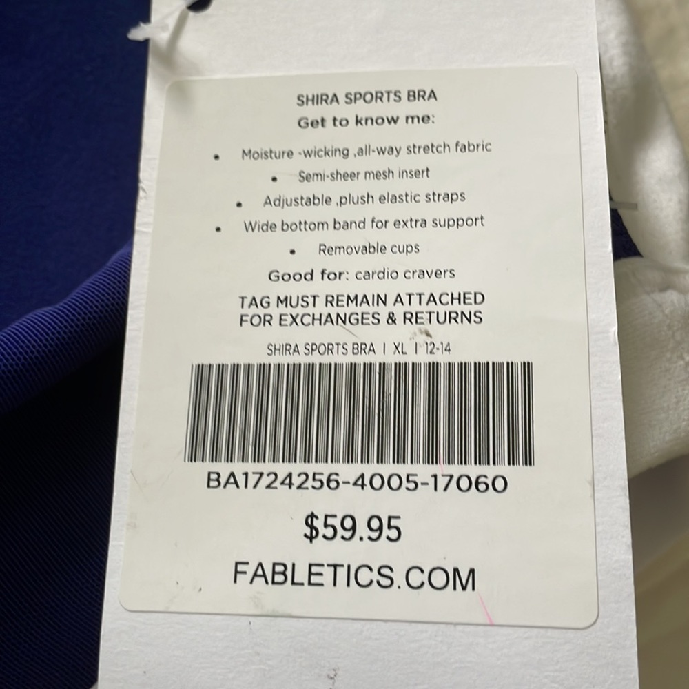 Fabletics sports bra NWT - Picture 4 of 4